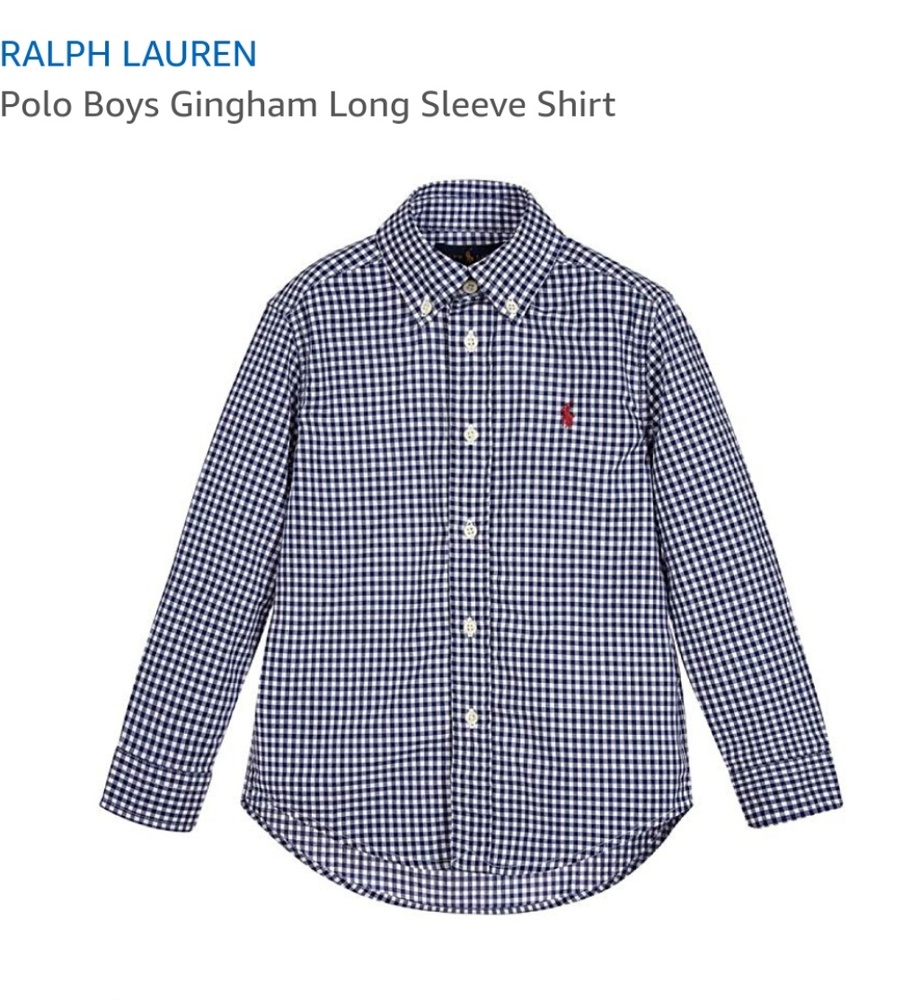 RALPH LAUREN

Polo Boys Gingham Long Sleeve Shirt